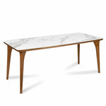 Princeton 6 Seater Dining Table (White and Ash Wood)