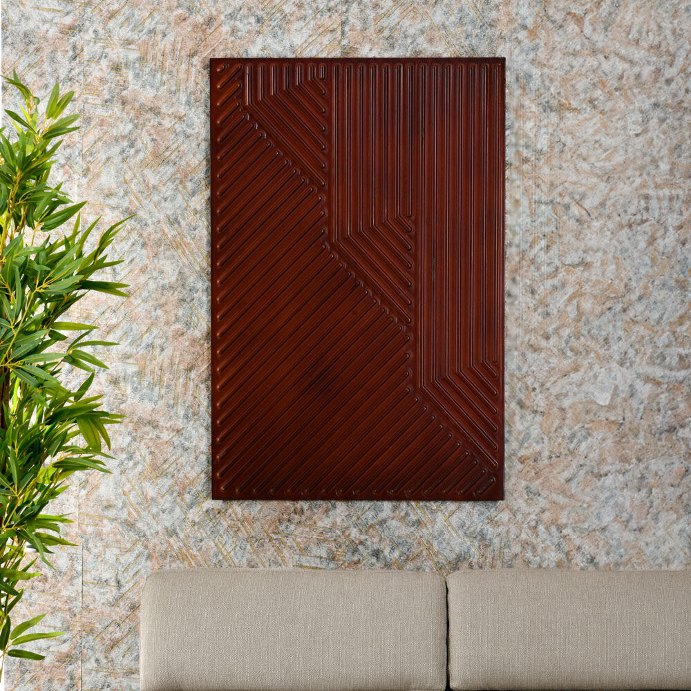 Rectangular Decorative MDF Wall Panel 90 cm (Brown)