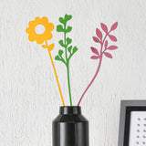 Daisy MDF Artificial Stick Set of 3 (Multicolor)