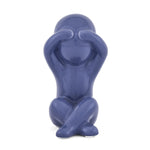 Boy See No Evil Polyresin Decorative Showpiece (Blue)