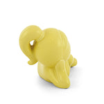 Girl Resting Polyresin Decorative Showpiece (Yellow)