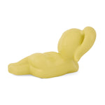 Girl Resting Polyresin Decorative Showpiece (Yellow)