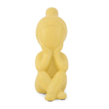 Girl Sitting with Hand On Chin Polyresin Decorative Showpiece (Yellow)