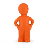 Standing Boy Polyresin Decorative Showpiece (Orange)