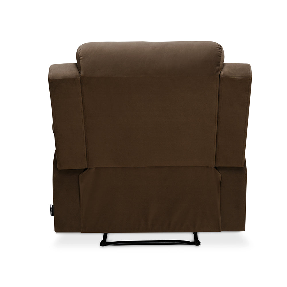 Derik 1 Seater Manual Recliner (Brown)