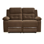 Derik 2 Seater Manual Recliner (Brown)