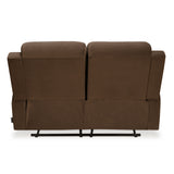 Derik 2 Seater Manual Recliner (Brown)