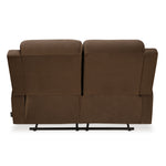 Derik 2 Seater Manual Recliner (Brown)