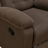 Derik 3 Seater Manual Recliner (Brown)