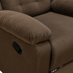 Derik 2 Seater Manual Recliner (Brown)