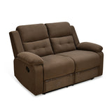 Derik 2 Seater Manual Recliner (Brown)