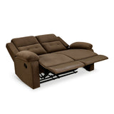 Derik 2 Seater Manual Recliner (Brown)