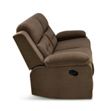 Derik 2 Seater Manual Recliner (Brown)