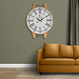 Nilkamal Wrist Watch Shaped Analog Wall Clock Gold