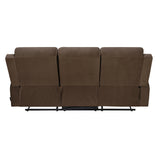 Derik 3 Seater Manual Recliner (Brown)