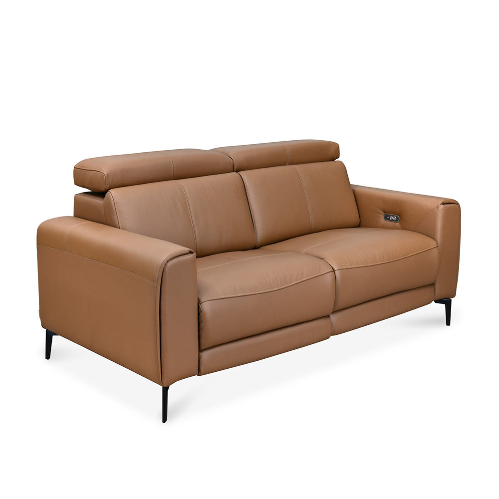 Gibson 2 Seater Electric Recliner Sofa (Brown)