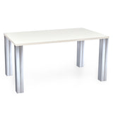 Frostine 6 Seater Dining Table (White)