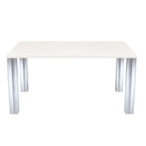 Frostine 6 Seater Dining Table (White)