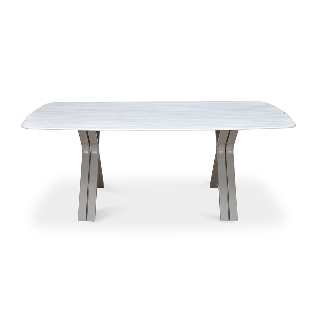 Titania 6 Seater Dining Table (Ivory)