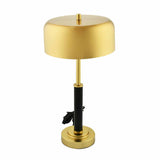 Metalia Metal Table Lamp (Black & Gold)