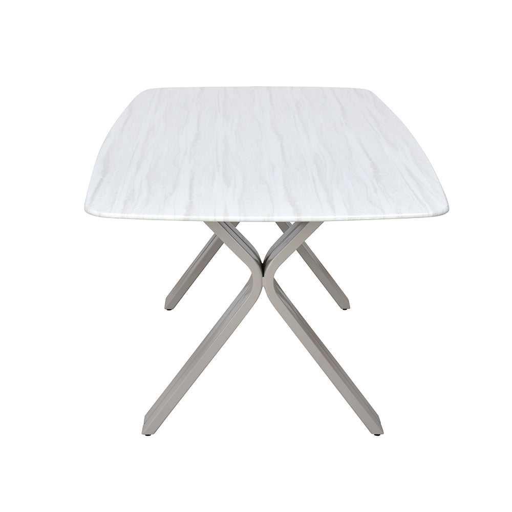 Titania 6 Seater Dining Table (Ivory)