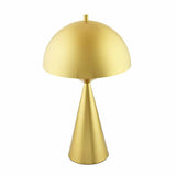 Metalia Mushroom Shaped Metal Table Lamp (Gold)