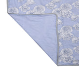 Floral Printed Cotton Single Bed Dohar (Blue)