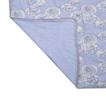 Floral Printed Cotton Single Bed Dohar (Blue)