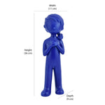 Standing Girl Dolomite Showpiece (Blue)