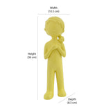 Standing Girl Dolomite Showpiece (Yellow)