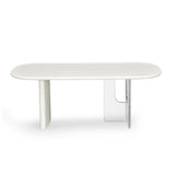 Albus Acrylic Base Coffee Table (Cream)