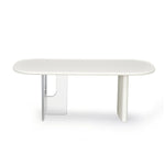 Albus Acrylic Base Coffee Table (Cream)