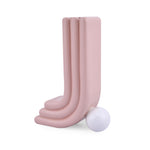 Decorative Half Arch With Ball Design Dolomite Vase (Pink)