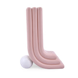 Decorative Half Arch With Ball Design Dolomite Vase (Pink)