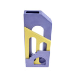 Decorative Arch Stairs Design Dolomite Vase (Purple & Yellow)