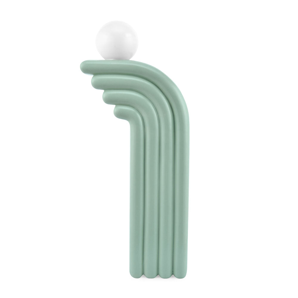 Decorative Half Arch With Ball Design Dolomite Vase (Green)