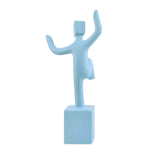 Man With One Foot On Box Dolomite Showpiece (Blue)