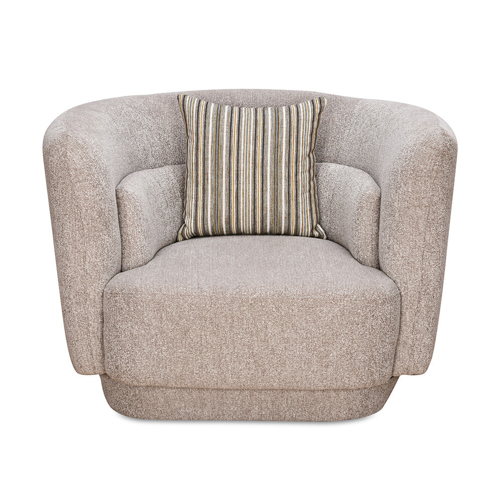 Bethany 1 Seater Fabric Sofa (Sand Brown)