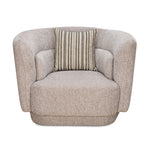 Bethany 1 Seater Fabric Sofa (Sand Brown)