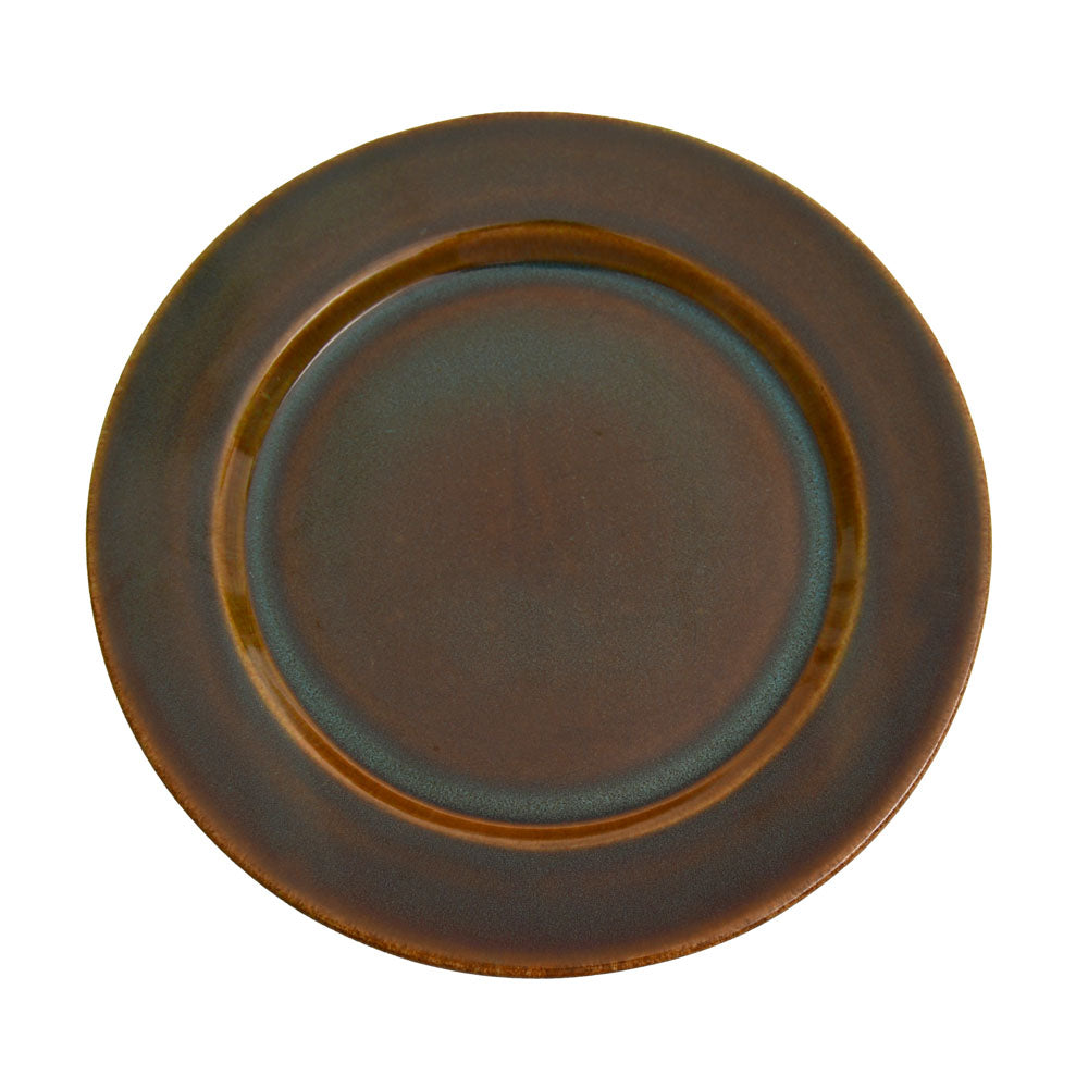 Solid Stoneware Dinner Plate (Moss Green)