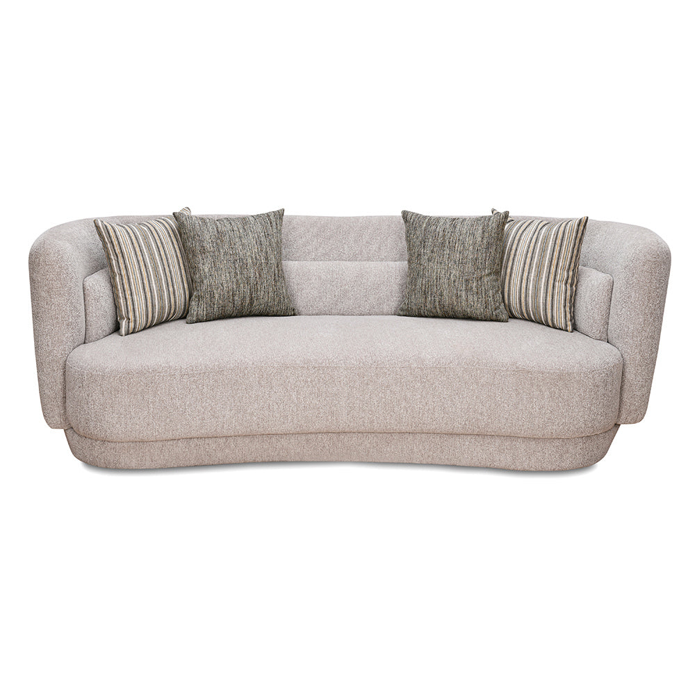 Bethany 3 Seater Fabric Sofa (Sand Brown)