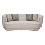 Bethany 3 Seater Fabric Sofa (Sand Brown)