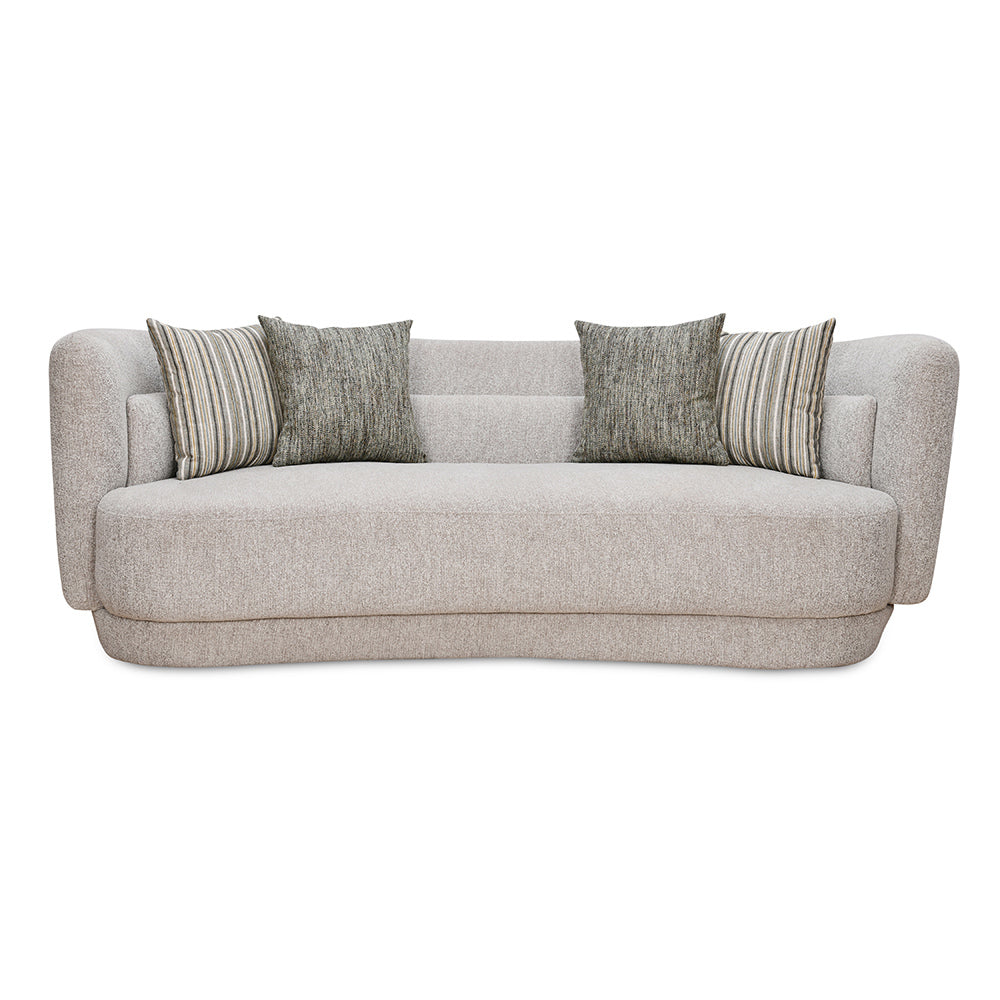 Bethany 3 Seater Fabric Sofa (Sand Brown)