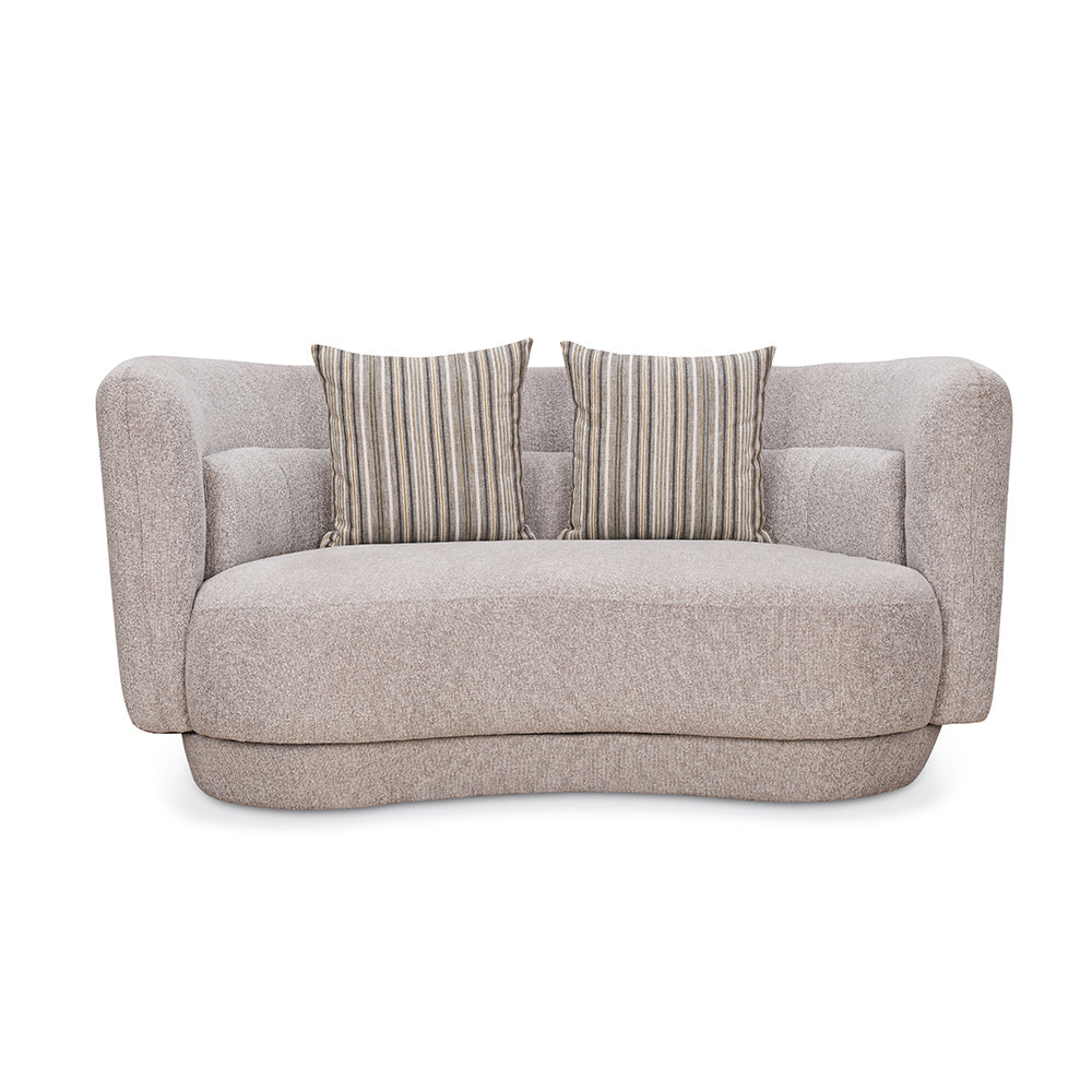 Bethany 2 Seater Fabric Sofa (Sand Brown)