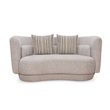 Bethany 2 Seater Fabric Sofa (Sand Brown)