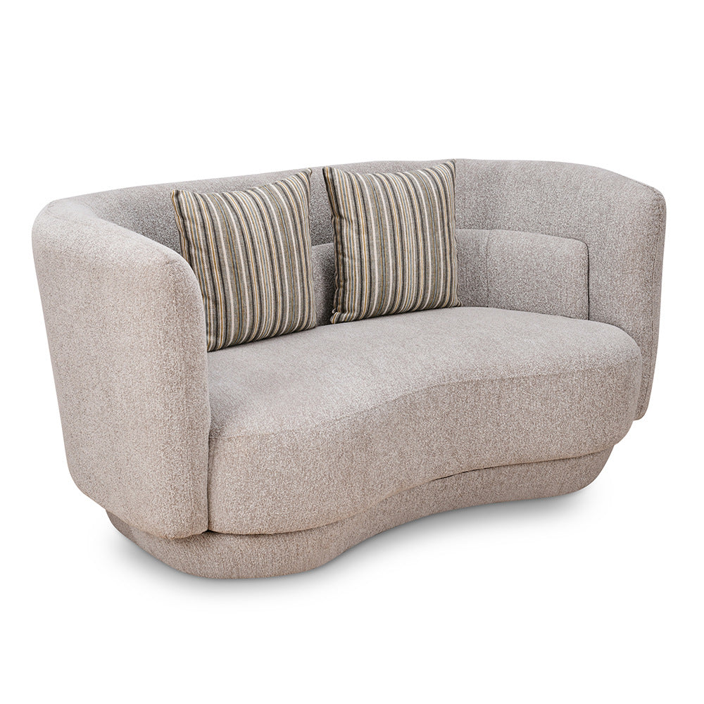 Bethany 2 Seater Fabric Sofa (Sand Brown)