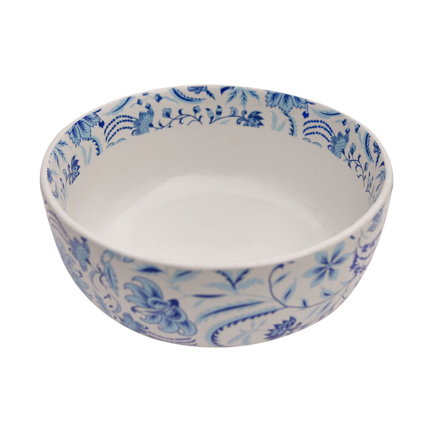 Floral 1500 ml Stoneware Serving Bowl (Blue)