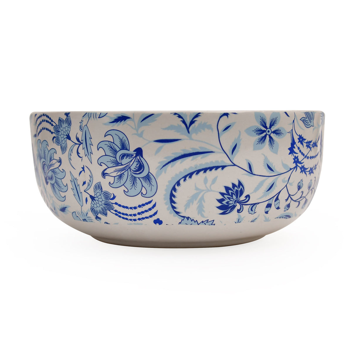 Floral 1500 ml Stoneware Serving Bowl (Blue)