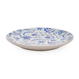 Floral Stoneware Dinner Plate (Blue)