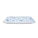 Floral Design Serving Platter (Blue)